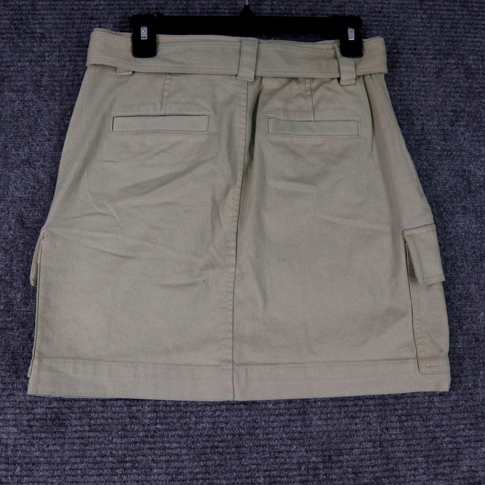 Loft Cargo Safari Skirt Women 6P Belted Utility Mini Casual Workwear - Picture 3 of 9